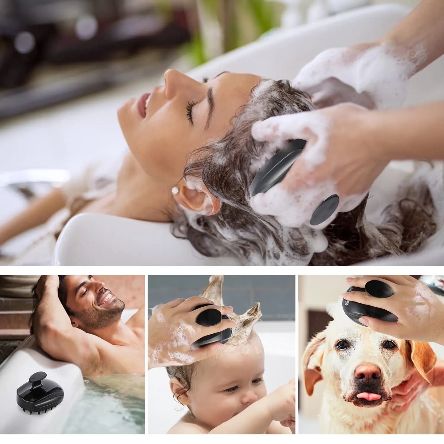 Silicone Scalp Shampoo Brush