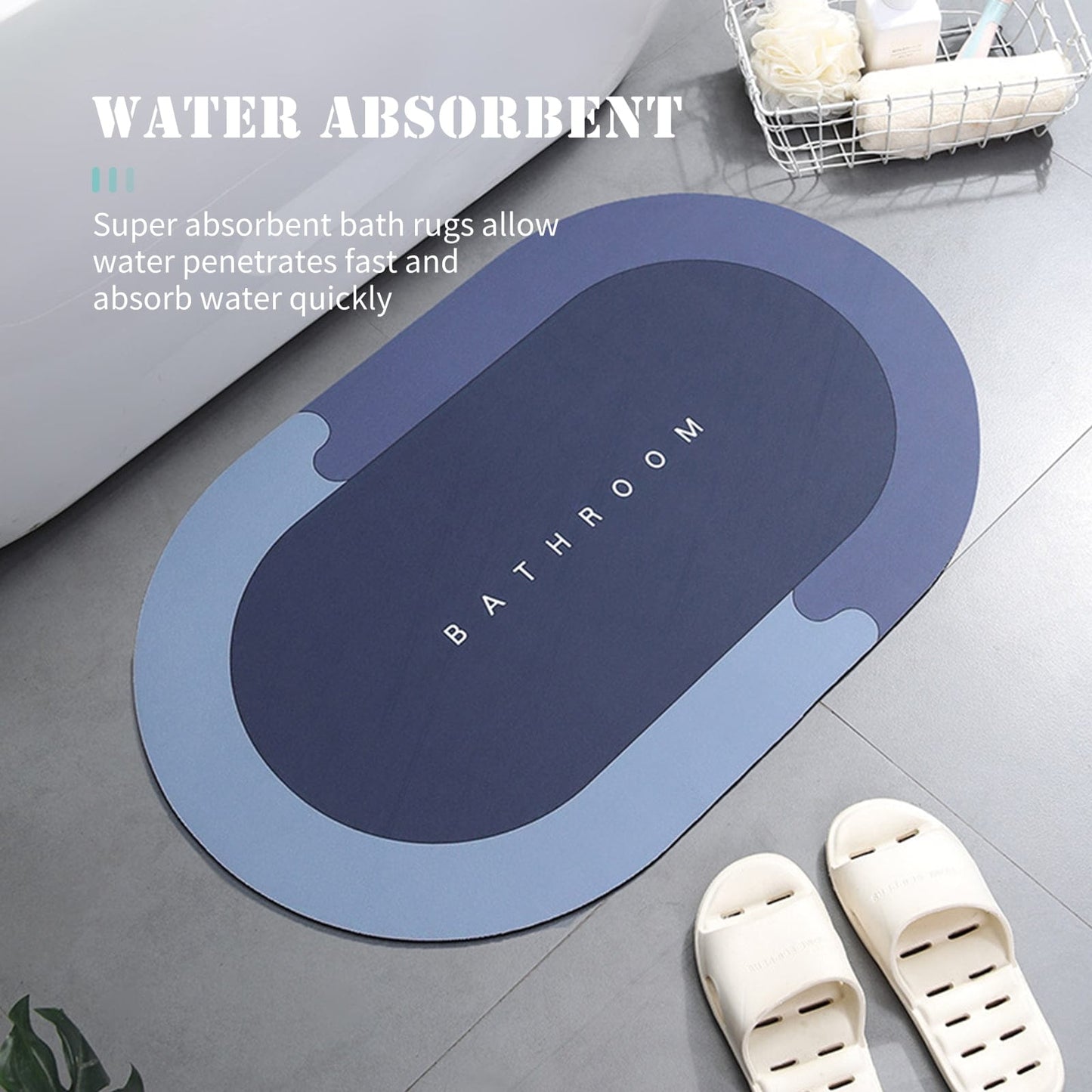 Super Absorbent Bath Mat and Rug