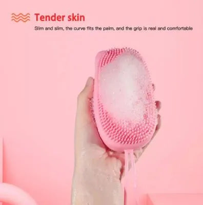 Air Silicone Bubble Bath Body Brush with Foam