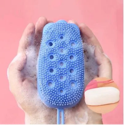 Air Silicone Bubble Bath Body Brush with Foam