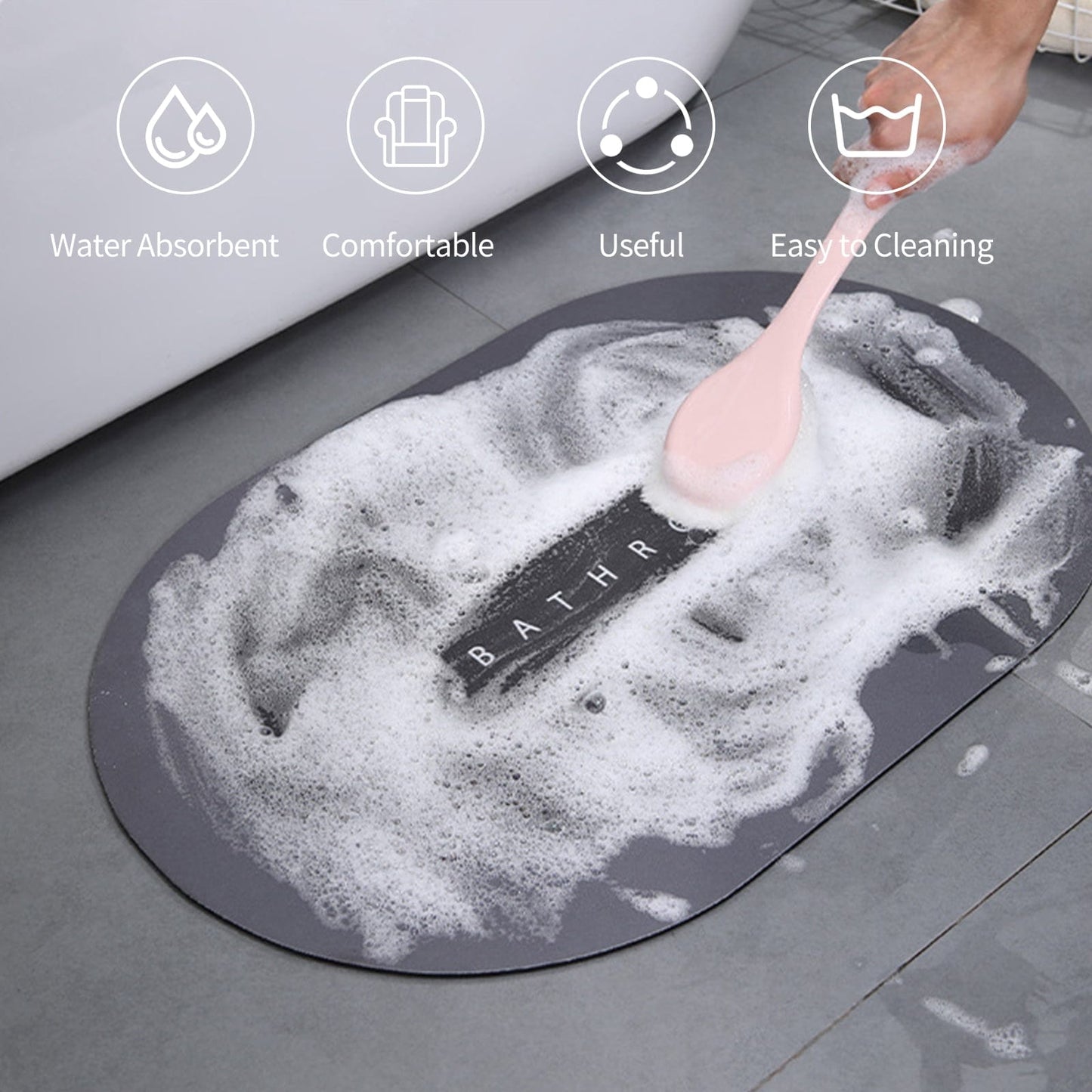 Super Absorbent Bath Mat and Rug