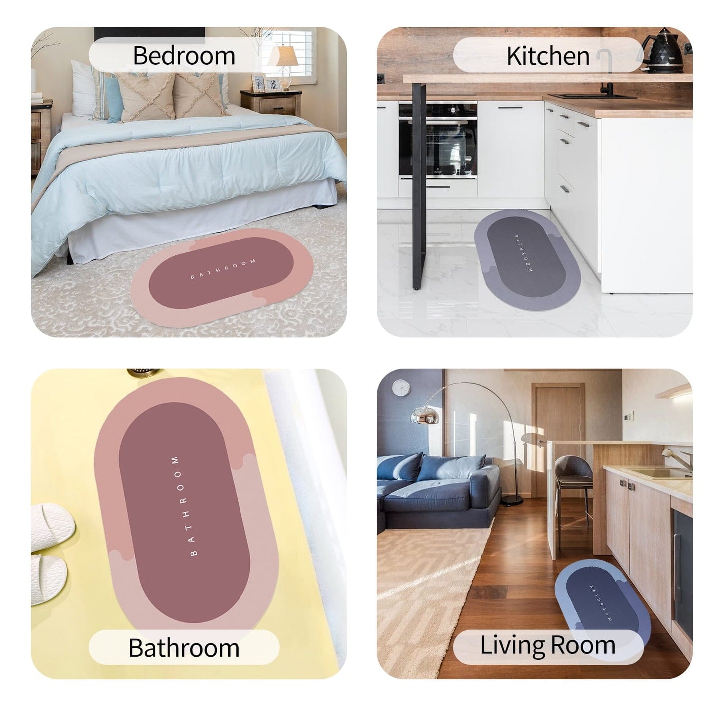 Super Absorbent Bath Mat and Rug